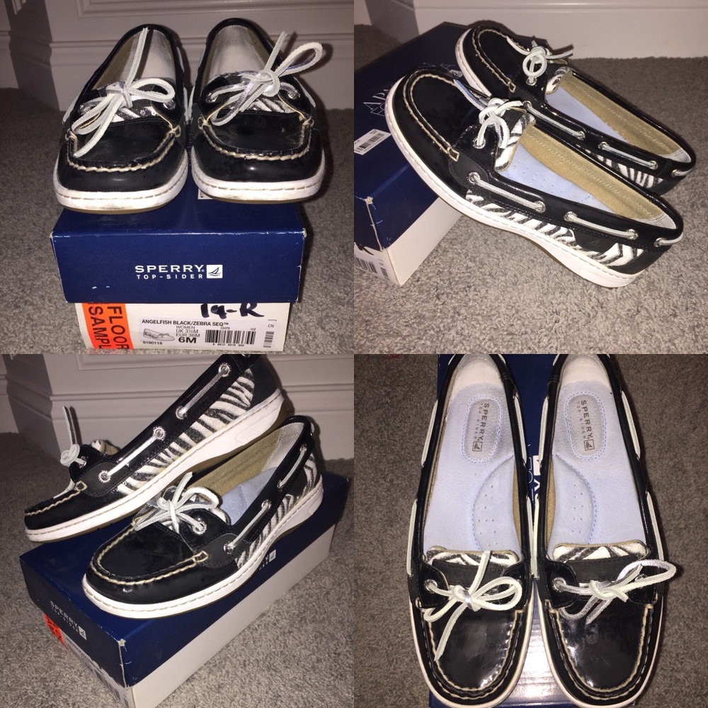 Angelfish black/ zebra Sperry’s