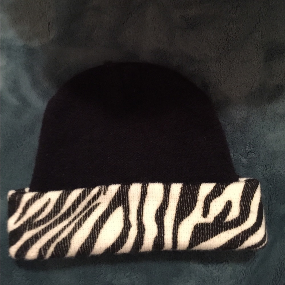 Soft Zebra Print Hat