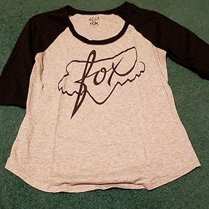 Fox baseball t shirt