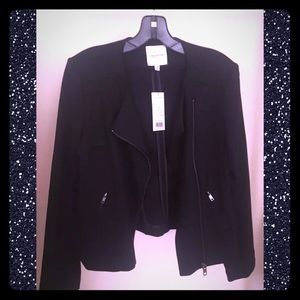 NWT Catherine Malandrino Ponte Moto Zip Jacket