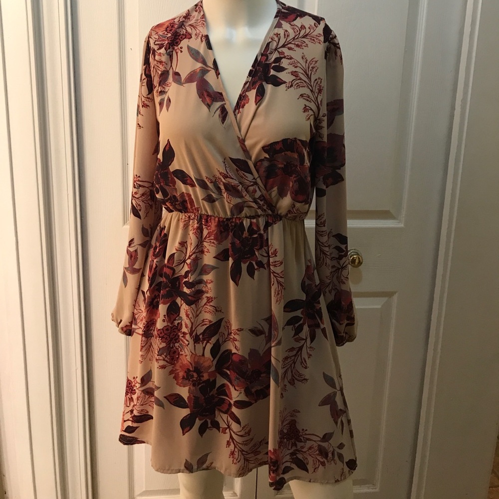 Creamy fall dress