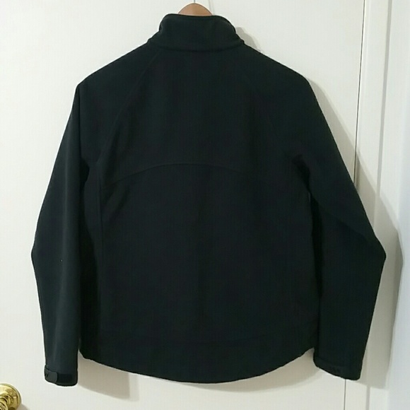 Land's End dark grey fleece zip up jacket - Picture 3 of 8