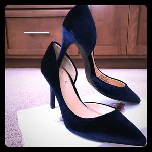 Jessica Simpson velvet heels