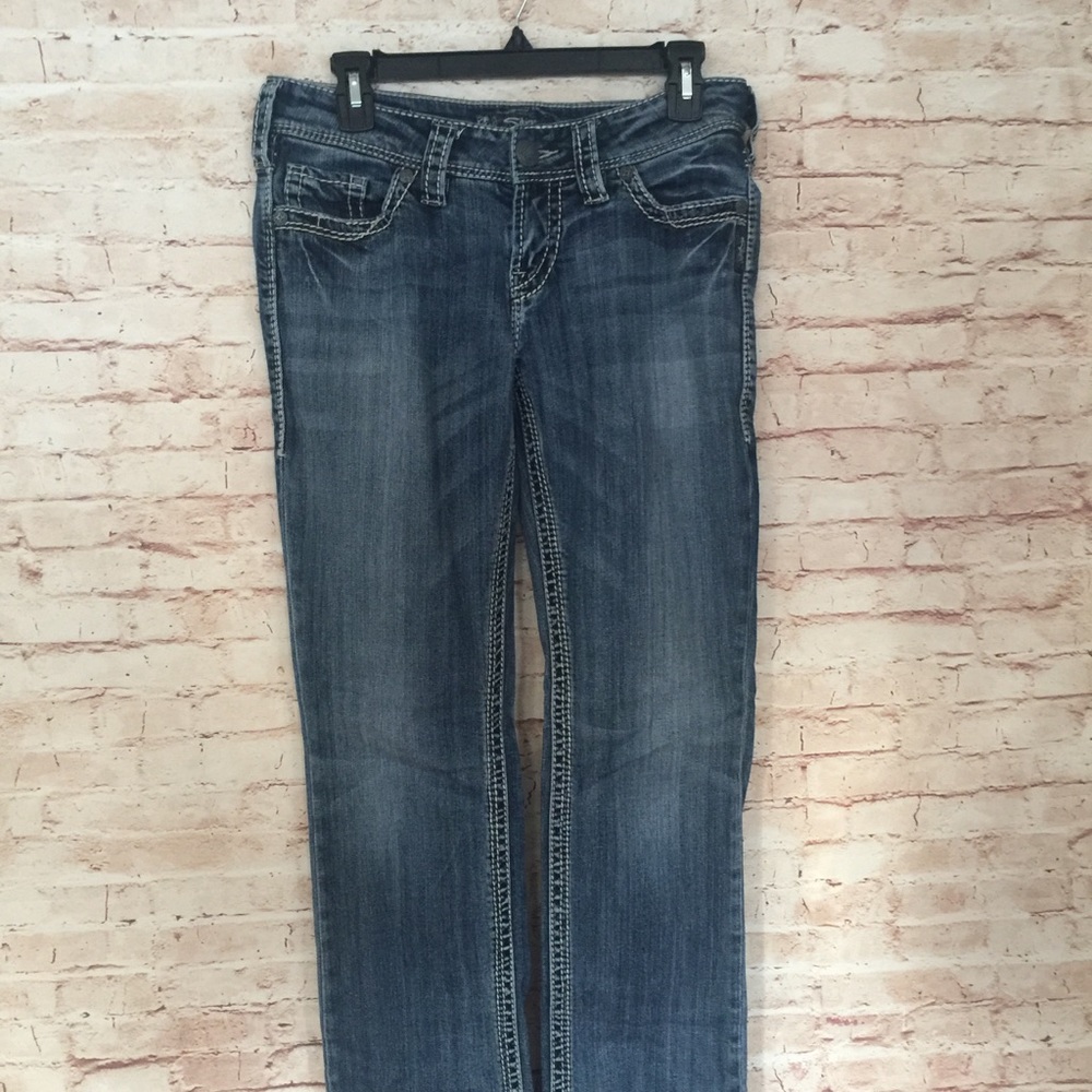 • Silver Suki • Straight Leg Jeans Size 29 x 34 - Picture 3 of 7