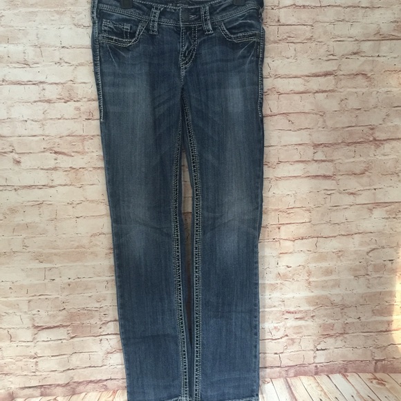 • Silver Suki • Straight Leg Jeans Size 29 x 34 - Picture 2 of 7
