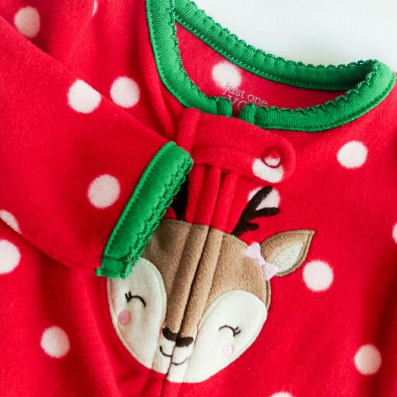 🎄Only 1 left! Baby Reindeer Fleece Pajamas - Picture 3 of 4