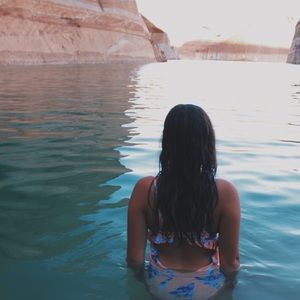 NWT Orange Floral One Piece