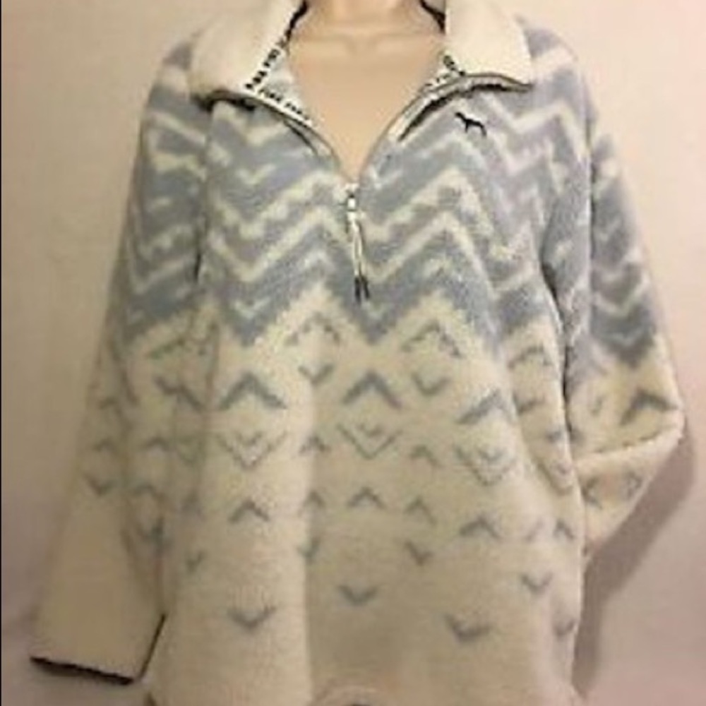 Victoria’s Secret PINK Sherpa quarter zip pullover