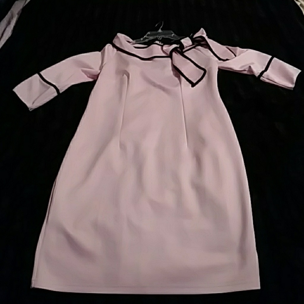 A Pink and Black dress,