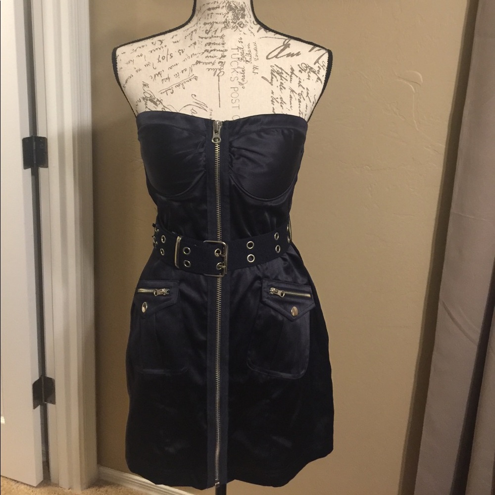 Strapless Dress with Belt!