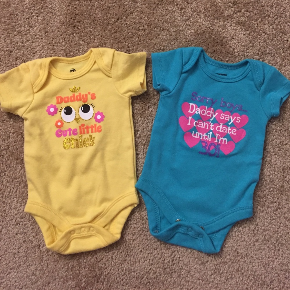 💕 Newborn Baby Girl Onesies 💕