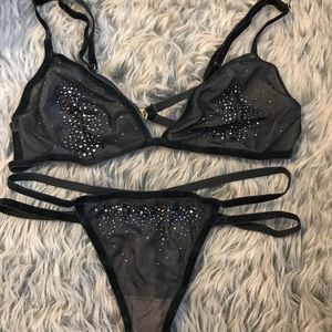 Victoria's Secret Sequin Lingerie Set