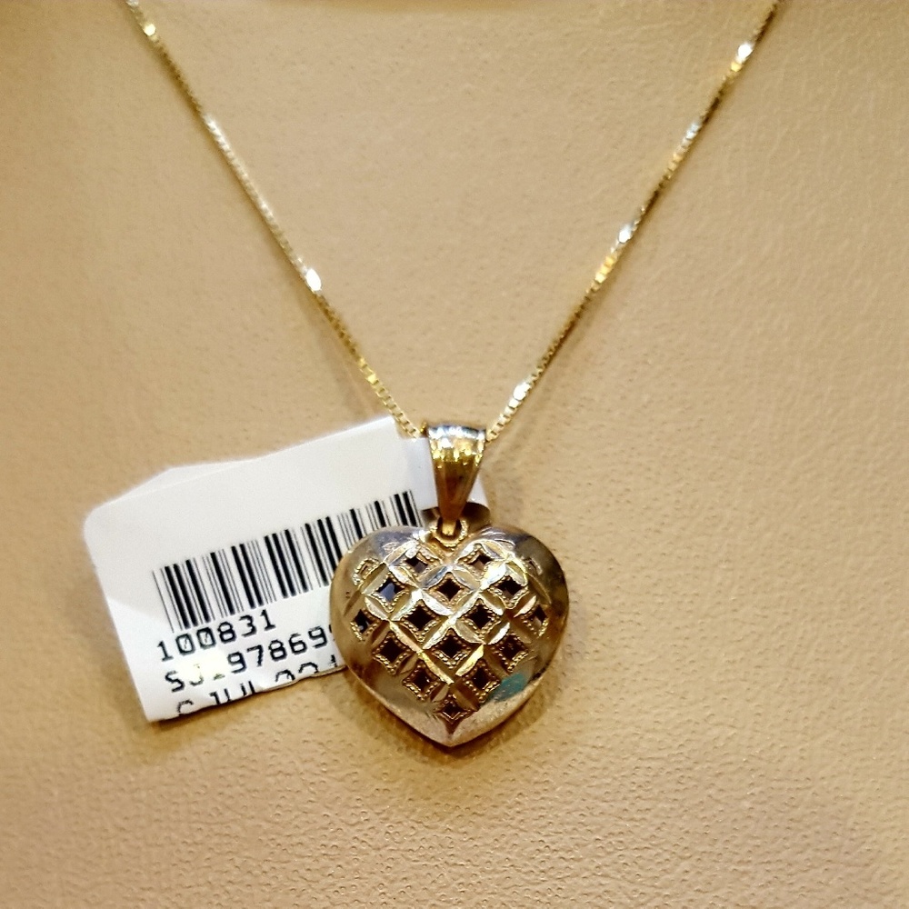 14K pendant with 10K chain