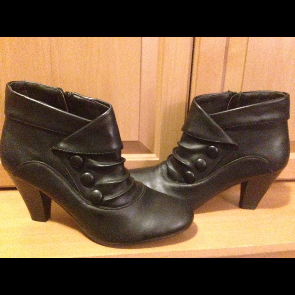 “It’s OK” Black Ankle Booties