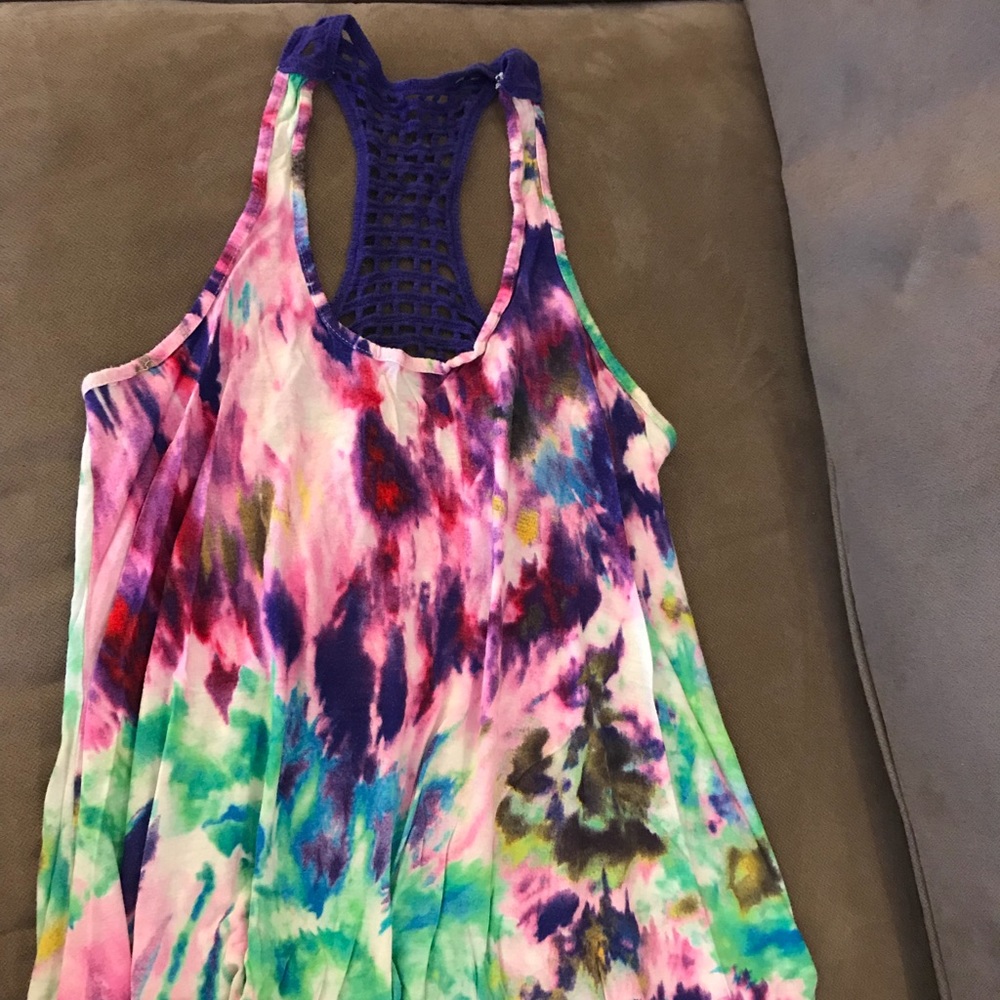 Tie Dye Crochet Tank