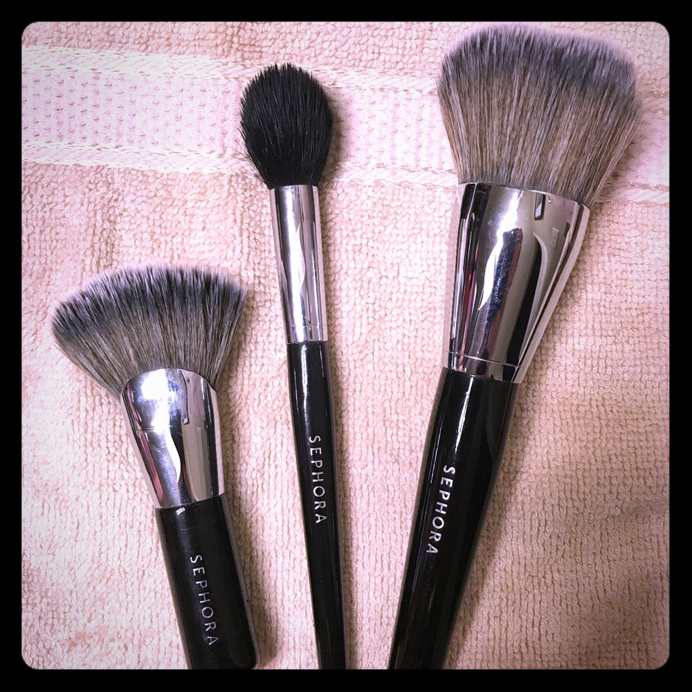 3x Sephora Makeup Brushes (Perfect Condition)