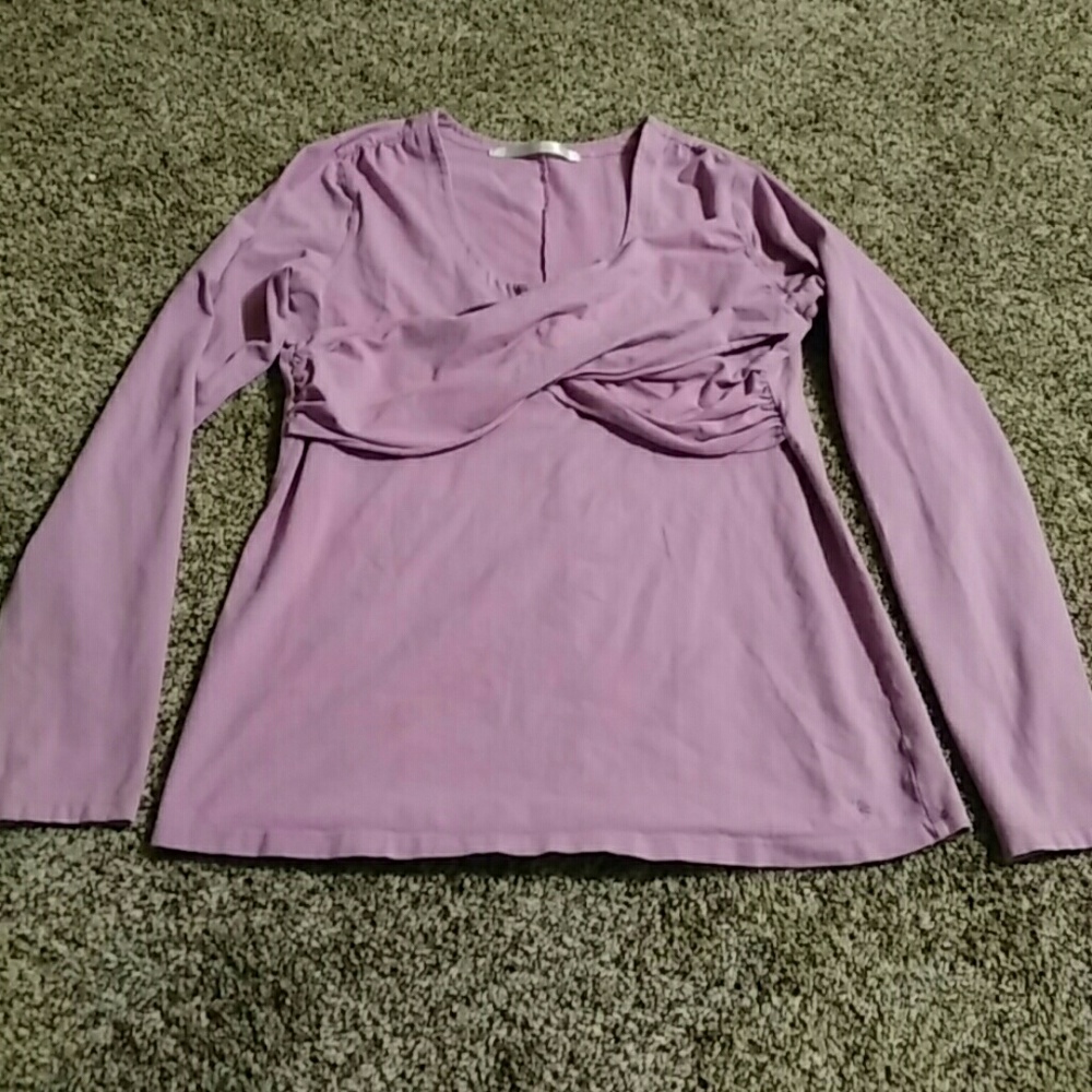 Athleta athletic Long Sleeve Purple Shirt L