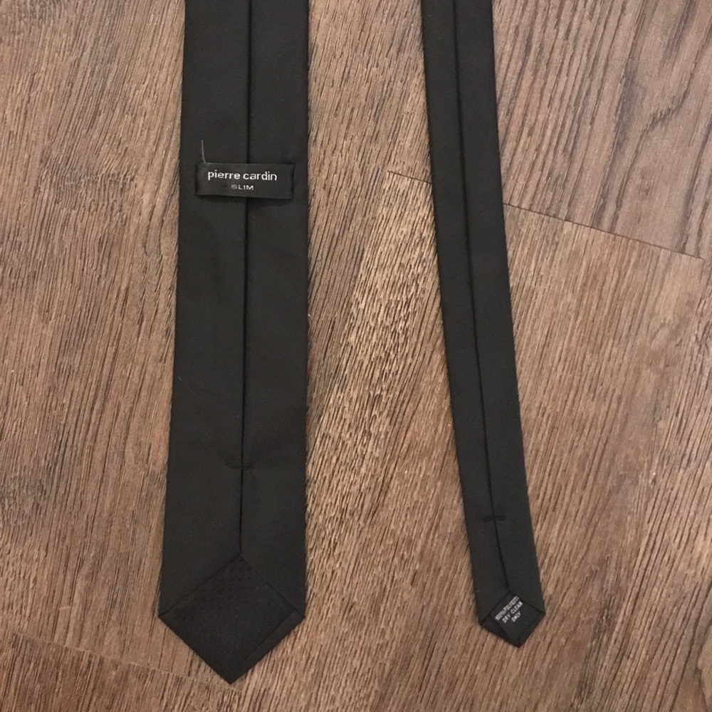 Pierre Cardin Black Skinny/Slim Tie