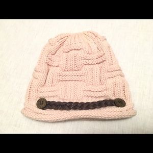 Beanie, Hat, Knitted, Beige