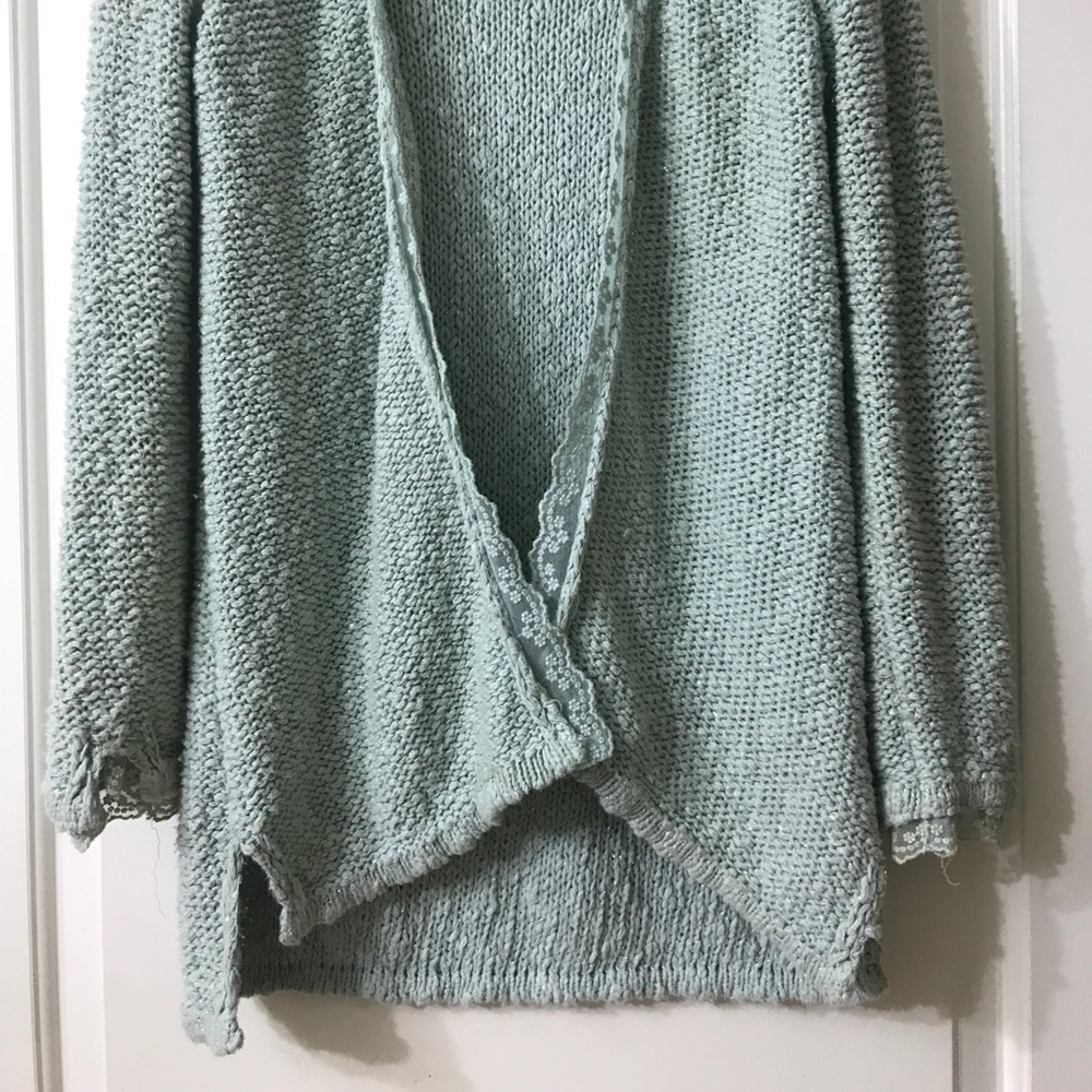 ZARA sweater cardigan mint M size