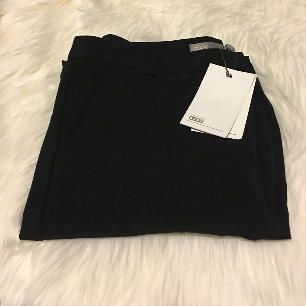 ASOS black straight leg Pants