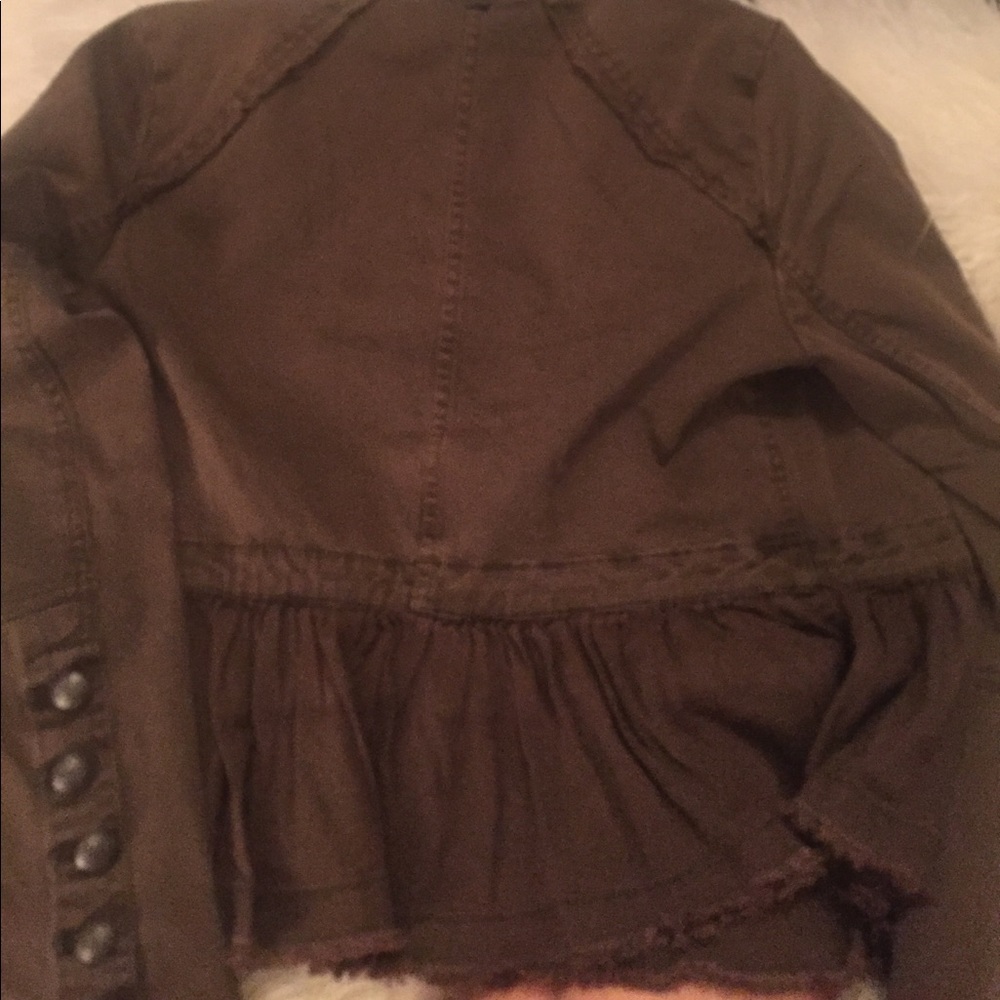 ⭐️Free People Boho Military RuffleHem Jacket⭐️ - Picture 5 of 5