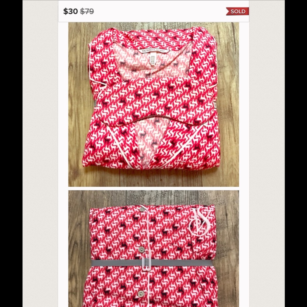 Victoria's Secret flannel pajamas