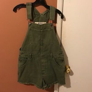 Olive green overalls
