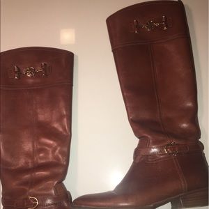 Brown Riding Boots Tory Burch
