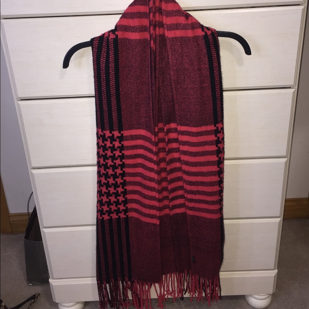 Red and Black Plaid blanket Scarf