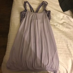 Lululemon built in bra top.