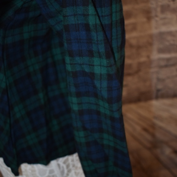 !!FINAL PRICE!! Blue plaid Off Shoulder strapless - Picture 4 of 5