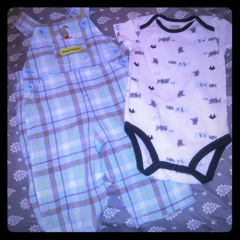 2 piece overall outfit