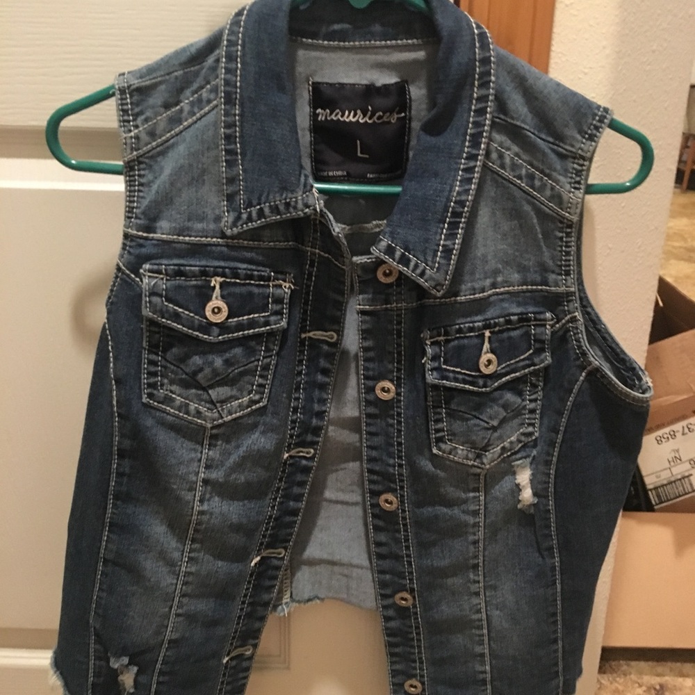 Maurice's denim vest