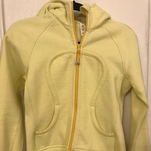 Yellow Lululemon Scuba Jacket