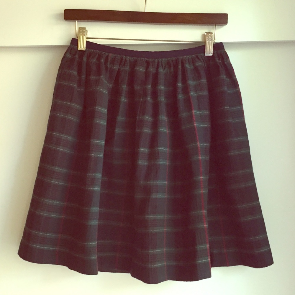 Plaid mini skirt