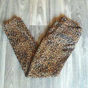 Leopard Print Skinny Jeans