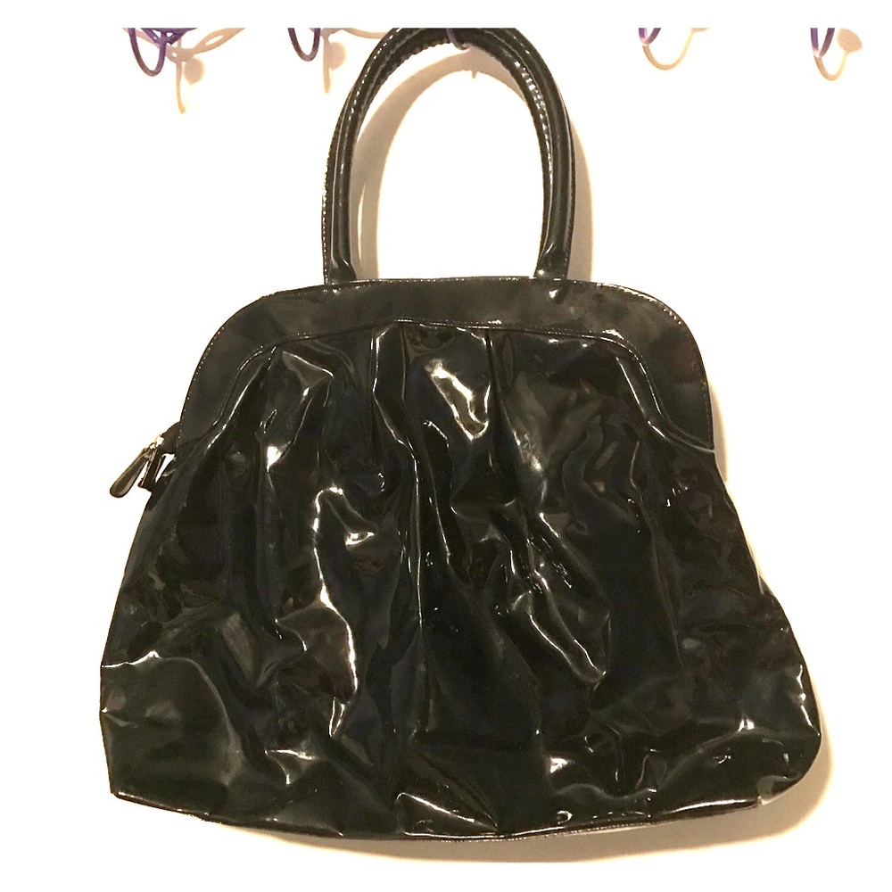 Nordstrom paten leather handbag