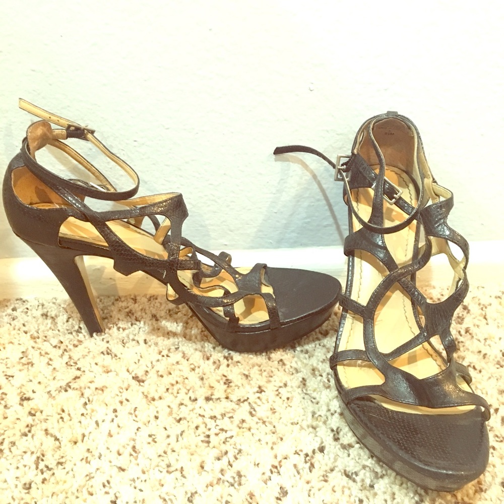 Nine West strappy heels