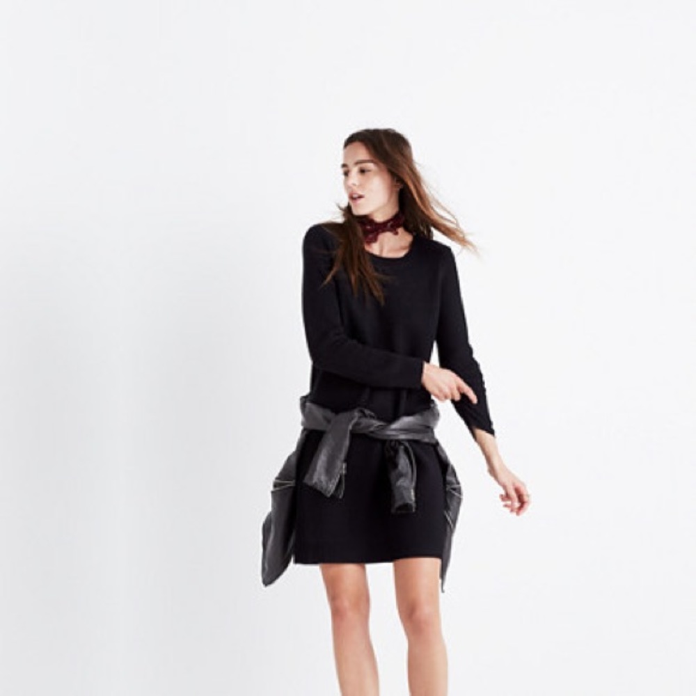 NWOT Madewell Button back sweater dress L