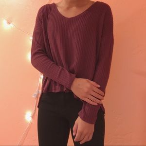 AEO Burgundy Sweater
