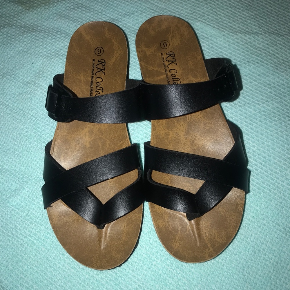 NWOT RK Collection Platform Thong Sandals