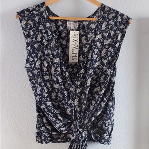 Floral Wrap Around Top