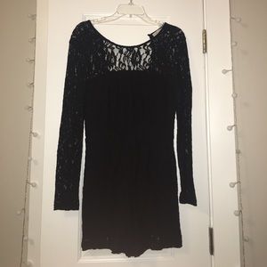 1. State Black Laced Romper