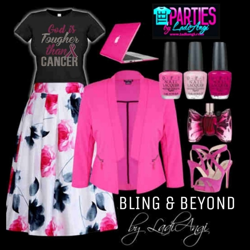 Tougher Than Cancer Rhinestone Tee