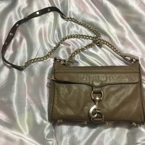 Taupe Rebecca Minkoff Mini MAC Clutch
