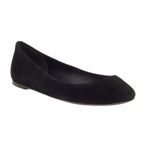 Vera Wang Lara Suede Ballet Flats, Black 8.5M