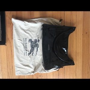 NWOT Authentic Burberry Ashmore Black Patent Bag