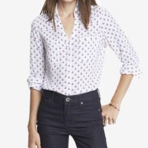 Express portofino anchor blouse