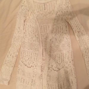 White lace cardigan